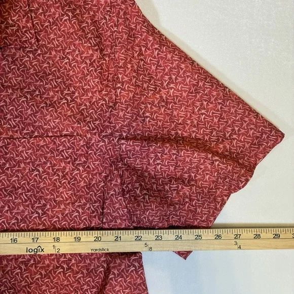 Tommy Bahama Island Zone Hawaiian Shirt Mens X Large Red Stretch Button Up - Picture 6 of 7